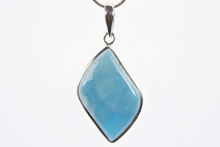 Stunning, Larimar Pendant (Necklace) - Sterling Silver #303211